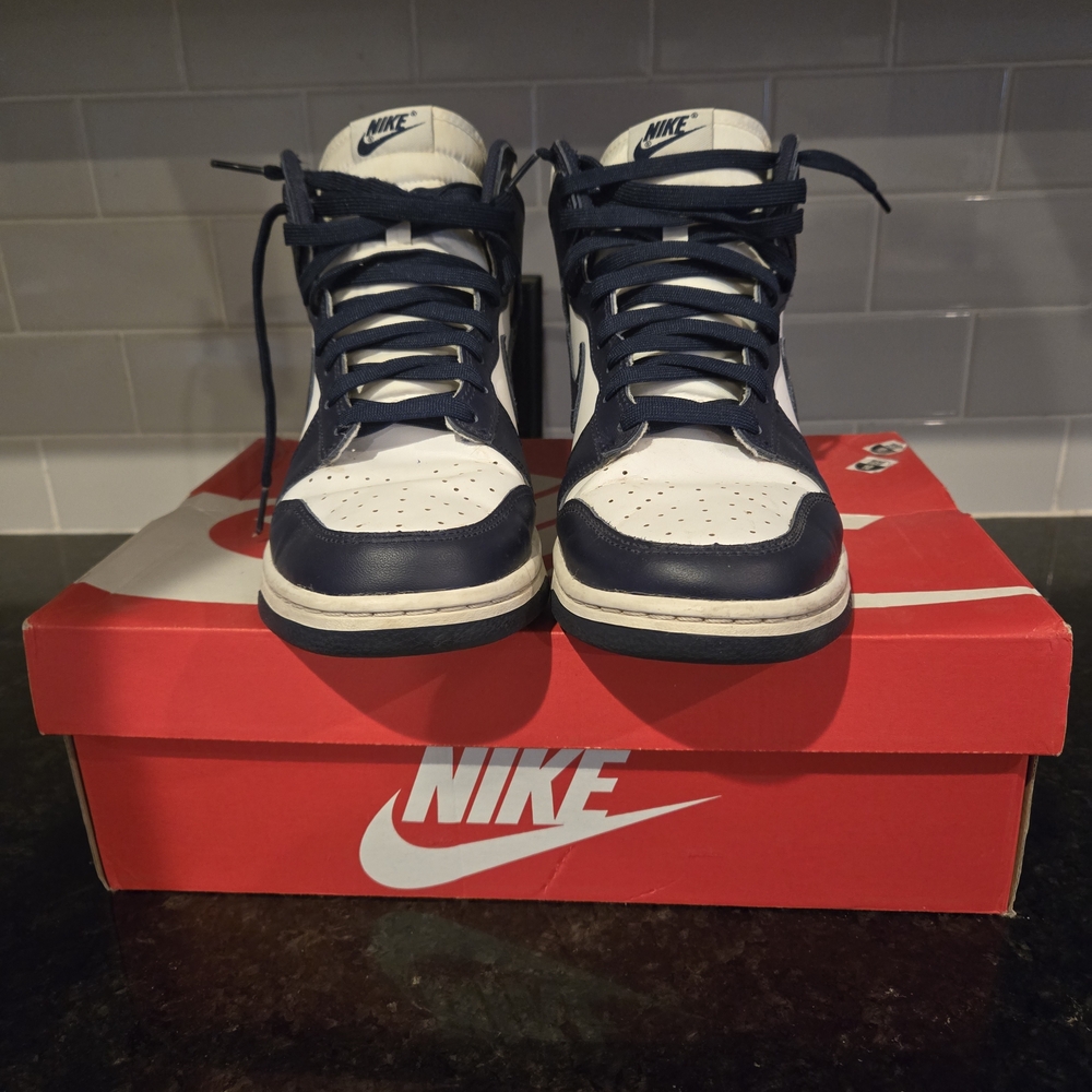 Nike Navy and White Sneakers